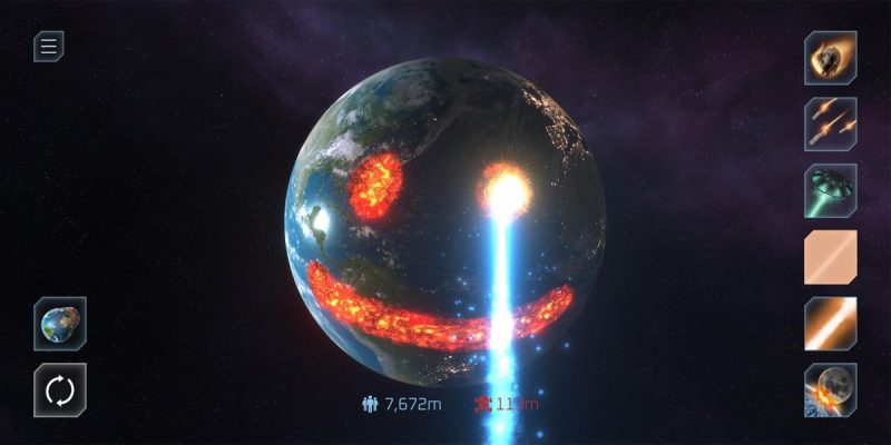 星球毁灭模拟器 v2.6.0（完整版）终极宇宙毁灭模拟器使用基于物理的终极沙盒模拟游戏-مەرمەر بىلوگى